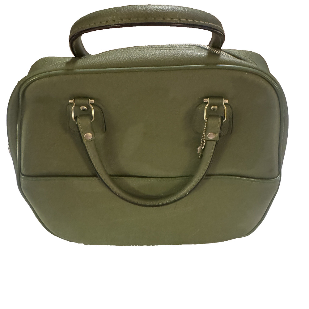 Vintage Airway Industries Avocado Green Luggage Carry-on Bag Travel Tote 70s